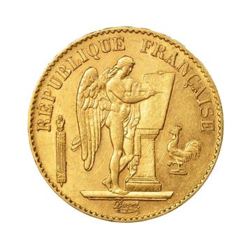 Gouden 20 Franc Génie - diverse jaargangen, Postzegels en Munten