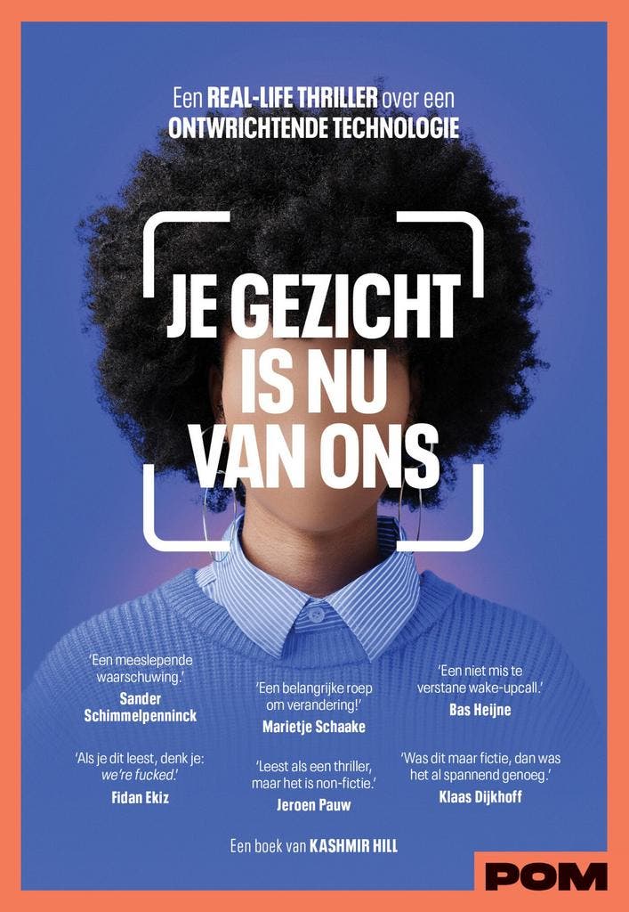 Je gezicht is nu van ons (9789493213586, Kashmir Hill), Boeken, Romans, Nieuw, Verzenden