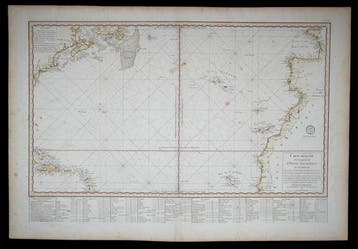 Atlantic Ocean - Franse zeekaart; Bellin - Carte Reduite