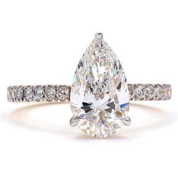 Zonder minimumprijs - Ring - 14 karaat Geel goud - 2.30ct., Handtassen en Accessoires, Ringen, Nieuw