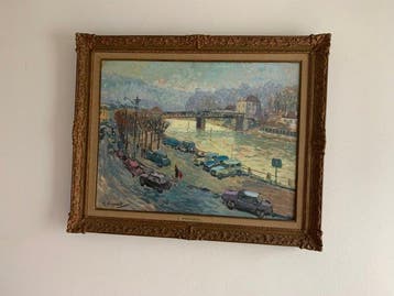 Georges Regnault (1898-1979) - Le vieux pont de Bougival