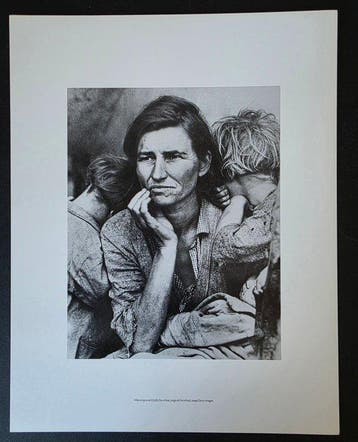 Dorothea Lange (1895–1965) - 5 tirages rares des migrants, Antiquités & Art