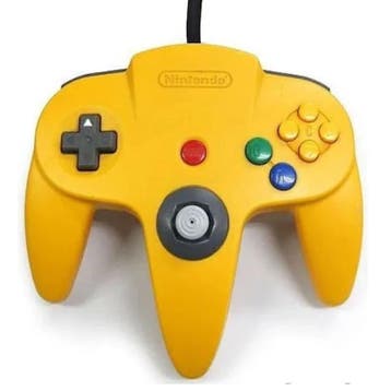 Nintendo 64 Controller Geel Origineel (N64 Accessoires), Games en Spelcomputers, Ophalen of Verzenden, Zo goed als nieuw