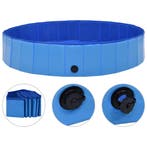 vidaXL Hondenzwembad inklapbaar 160x30 cm PVC blauw, Verzenden, Nieuw