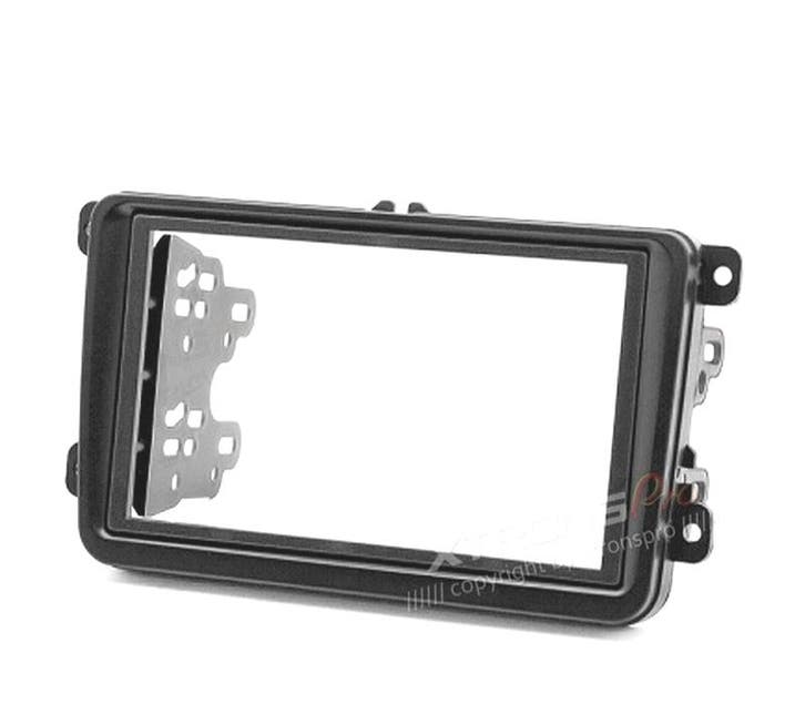 FACADE AUTORADIO 2 DIN NOIR POUR SKODA VOLKSWAGEN VW SEAT, Autos : Divers, Autoradios, Envoi