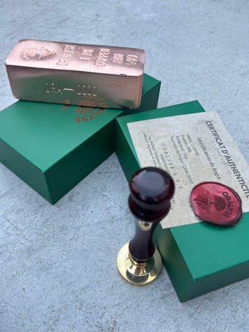 1 kilogram - Koper .999 - oralyse (Zonder minimumprijs)