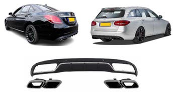 Diffuser | geschikt voor Mercedes-Benz | C-klasse 14-18 4d s, Verzenden
