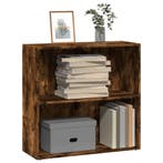 vidaXL Boekenkast 80x30x77 cm bewerkt hout gerookt, Verzenden, Nieuw