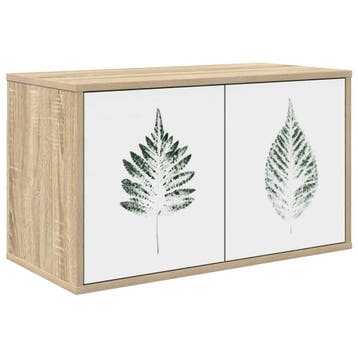 vidaXL Wand gemonteerd TV Kast HANAU 69 x 33 x 40 cm Sonoma, Verzenden, Nieuw