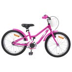 vidaXL Kinderfiets 18 Inch voor 5-7 jaar oud Donkerroze, Verzenden, Nieuw