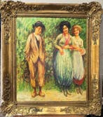 Italiaanse school (XX) - Personaggi nel parco