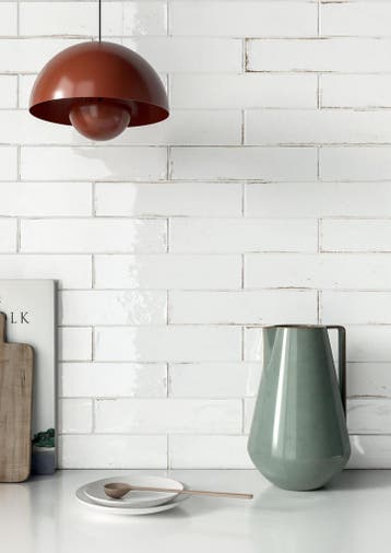 Wandtegel Ragno Fusion Bianco Wit Kleinformaat 6x25, Nieuw, 20 tot 40 cm, 10 m² of meer, Wandtegels