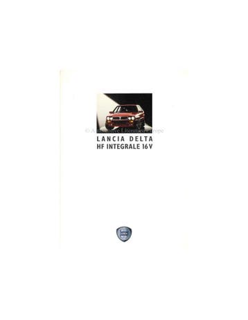 1990 LANCIA DELTA HF INTEGRALE 16V BROCHURE DUITS