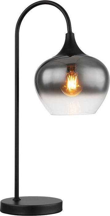 2dekans | Globo tafellamp Maxy - zwart - metaal - 15548T, Ophalen of Verzenden, Nieuw