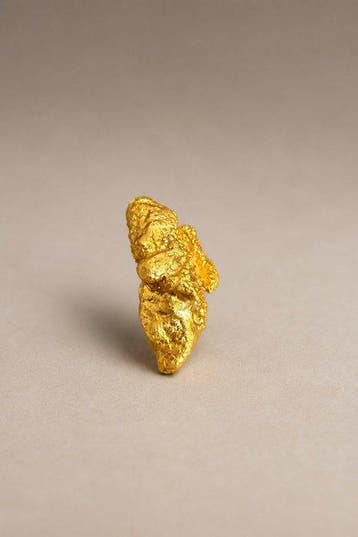 Goud Goud nugget - Hoogte: 9.73 mm - Breedte: 4.33 mm- 0.78