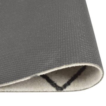 vidaXL Keukenmat wasbaar geblokt 60x300 cm fluweel, Verzenden, Nieuw