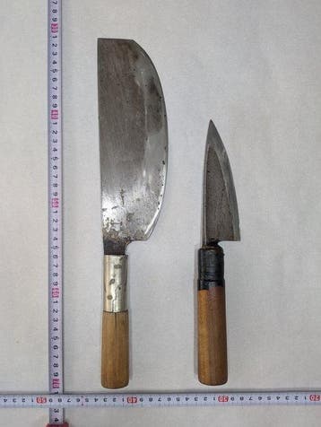 Keukenmes - Staal, Hout - Japan - Traditionele Japanse, Antiek en Kunst