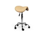 Zadelkruk Beige - Standaard Zithoogte, In hoogte verstelbaar, Nieuw