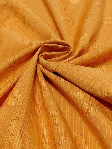 Tessuto Jacquard GALTEX Oro Aranciato – Floreale Elegante