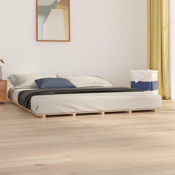 vidaXL Bedframe massief grenenhout 180x200 cm, Verzenden, Nieuw