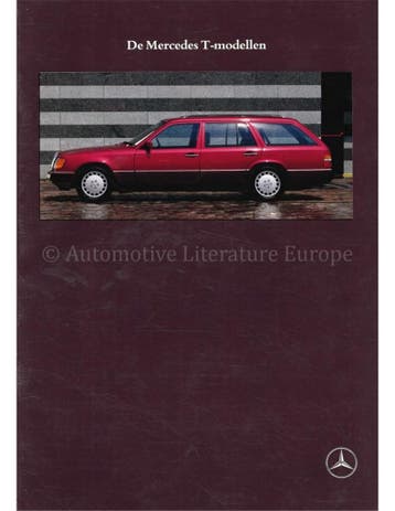 1989 MERCEDES BENZ T-MODELLEN BROCHURE NEDERLANDS