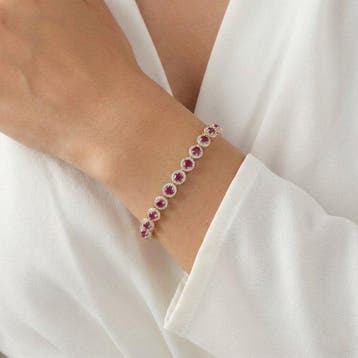 Sans prix de réserve - Bracelet Argent, Plaqué or 18 carats, Handtassen en Accessoires, Antieke sieraden