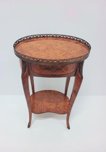 Gueridon - Hout, Messing, Brons - Salontafel