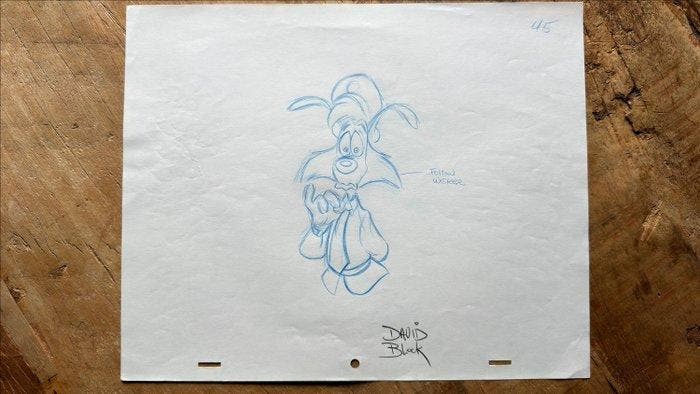 David Block - 1 Pencil drawing - Bonkers - Disneys Bonkers, Verzamelen, Disney