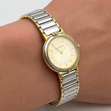 Yves Saint Laurent - Two-tone YSL 2200-228481 Gold Dial -
