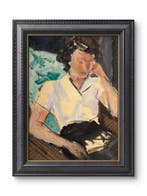 René Mels (1909-1977) - La Songeuse - Beau portrait - circa