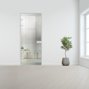 Glazen binnendeur XL voor opdek kozijn aluminium beslag-Crep, Verzenden, Nieuw