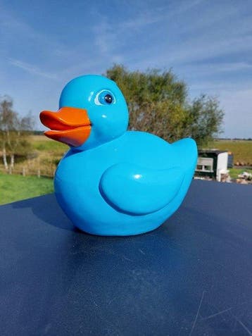 Beeld, nice image of a bath duck - 25 cm - polyresin
