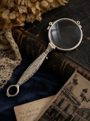 Unsigned - Belle Époque - Antiek - 935 zilver - Lorgnet, Antiek en Kunst