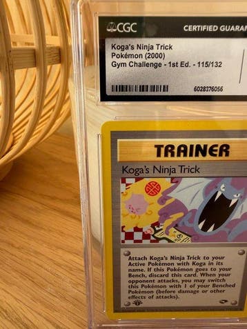 Pokémon - 1 Graded card - Kogas Ninja Trick 115/132 First, Nieuw