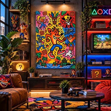 Ldm. - Crash Bandicoot – Keith Haring Inspired” by LDM -