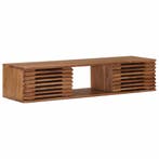 vidaXL TV Kast met opslag met de deur Naturel 105 x 30 x, Maison & Meubles, Accessoires pour la Maison | Étagères pour CD & DVD