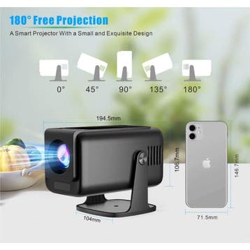 HP320 Mini Projector - 390 ANSI Lumen - Screen Mirroring, Verzenden, Nieuw
