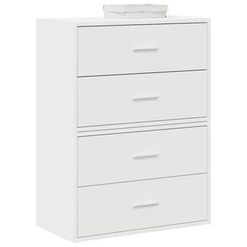 vidaXL Kasten met 4 lades 2 st 60x31x40 cm bewerkt hout wit, Huis en Inrichting, Verzenden, Nieuw