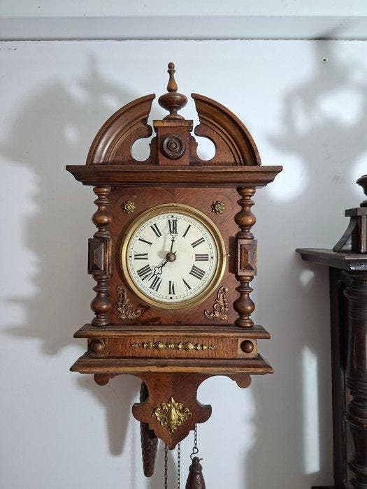 Horloge murale Forêt-Noire (2) - Bois - 1850-1900 - Deux, Antiquités & Art, Antiquités | Horloges