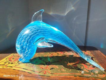 Murano - Rosis - sculptuur, Delfino - 13 cm - Muranoglas