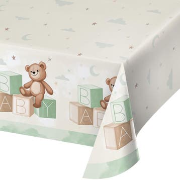 Tafelkleed Teddy Beer Baby 2,59m, Verzenden