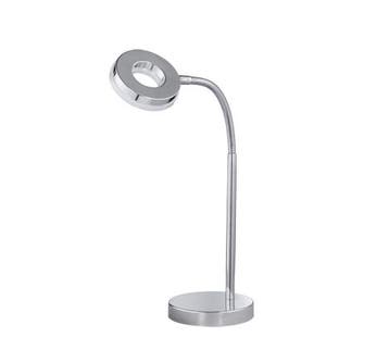 Trio RENNES tafellamp | LED | chroom met wit | 11,5 x 40 cm, Verzenden, Nieuw