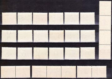 Nederland 1940 - Complete serie Traliezegels inc rolzegels