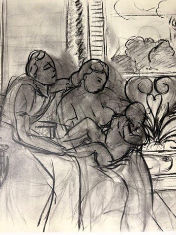 Henri Matisse (1869-1954) - Maternité, Antiquités & Art