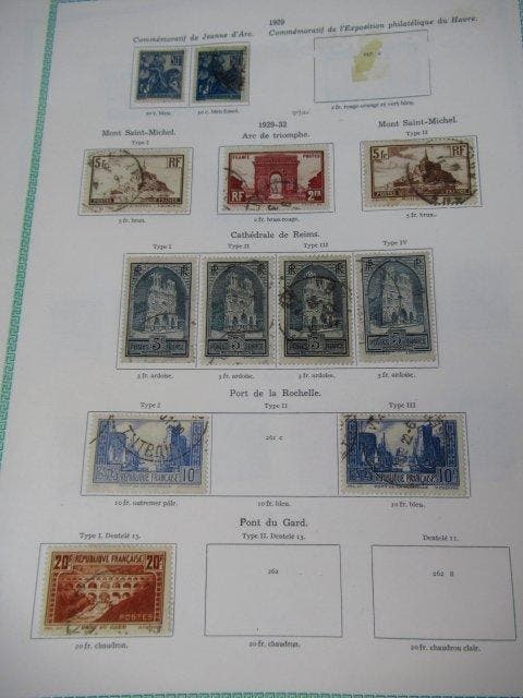 Frankrijk 1929/1936 - postzegelverzameling, Timbres & Monnaies, Timbres | Europe | France