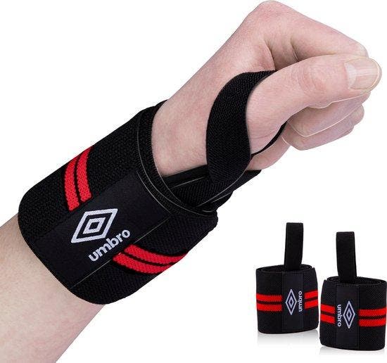 2dekans | Umbro Polsbandages - 2 Stuks - Voor Fitness,, Sports & Fitness, Équipement de fitness, Enlèvement ou Envoi