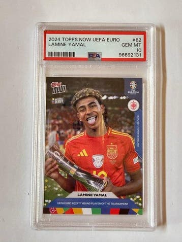 2024 Topps Topps Now UEFA Euro Lamine Yamal 62 Graded card -, Nieuw