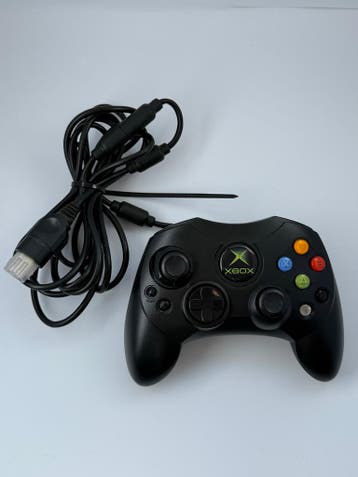 Xbox Classic / Original Xbox Controller – Zwart – Bedraad, Games en Spelcomputers, Verzenden, Nieuw