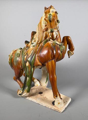 Oud Chinees, Tang-dynastie Terracotta paard - 35 cm