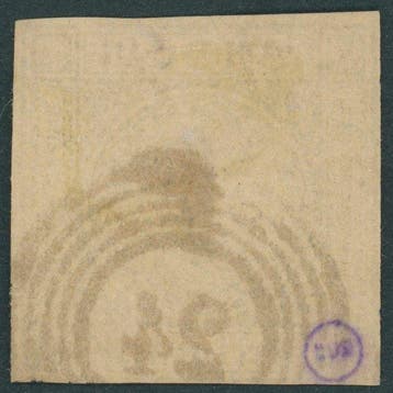 Baden 1851 - perfecte NmSt. 24 voor Karlsruhe op een, Gestempeld